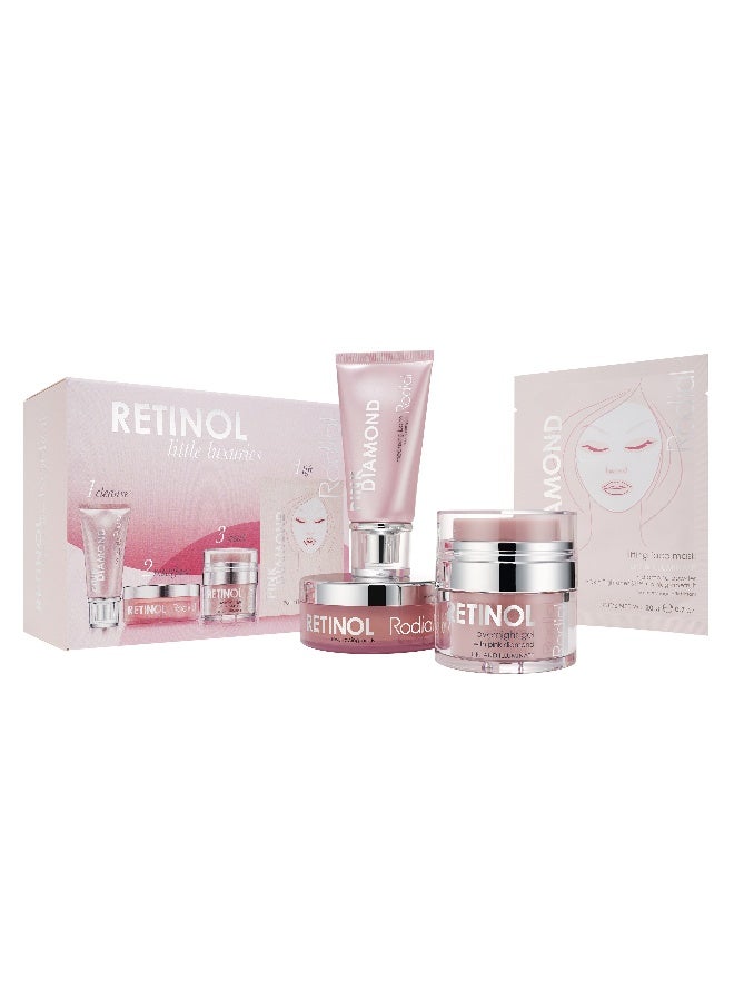 Rodial مجموعة روديال ريتينول ليتل لوكشريز - تجديد شبابي للبشرة المتقدمة في السن، ريتينول وحمض الهيالورونيك، علاج مستهدف لتخفيف آثار الشيخوخة الضوئية، مجموعة مكونة من 3 قطع - Image 1